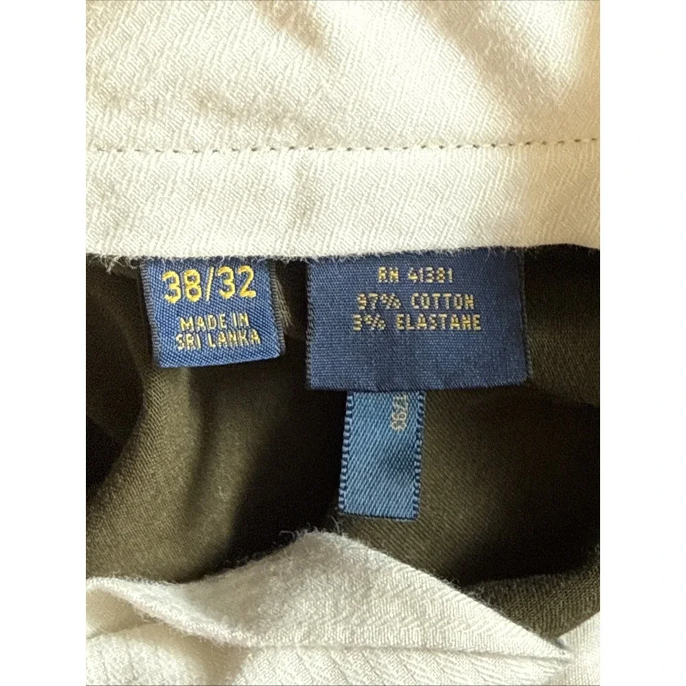Polo Ralph Lauren Chino Pants Men 38X32 Dark Green Stretch Classic Fit